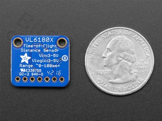 Distance Sensor Laser - Time of Flight - VL6180X - Adafruit 3316